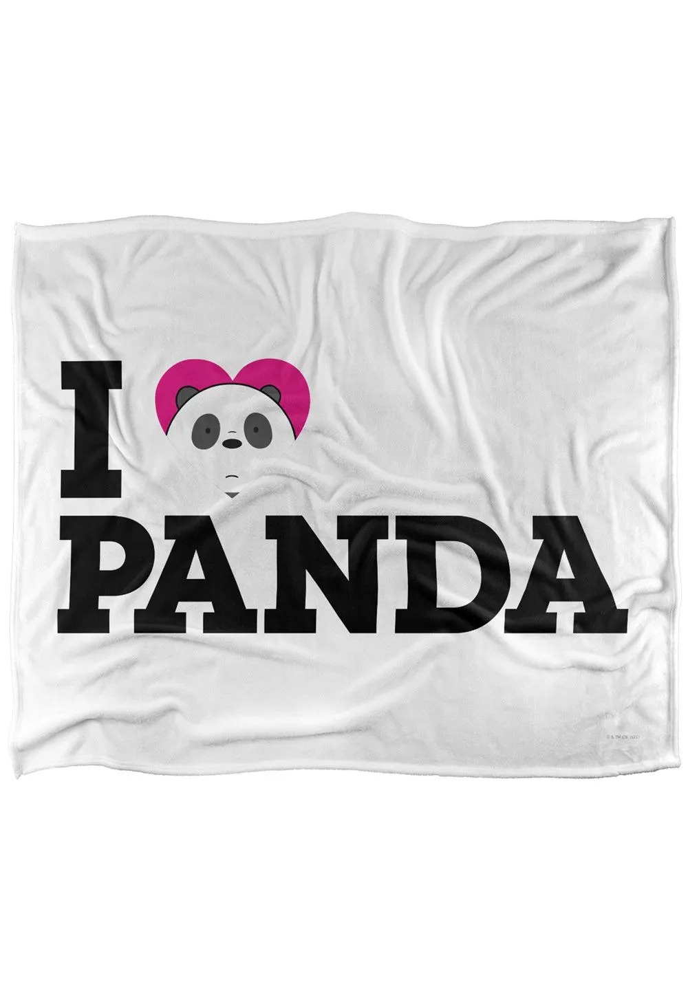 Cartoon Network We Bare Bears Heart Panda Silky Touch Super Soft Throw Blanket 152 X 127 cm in White