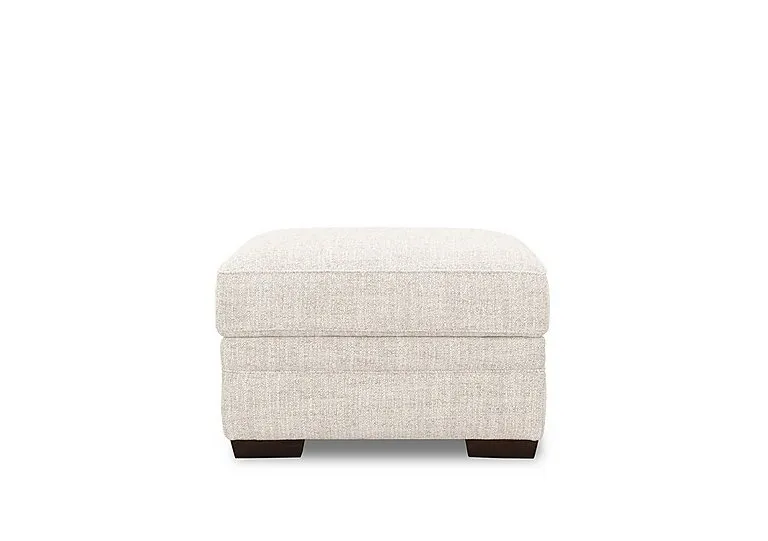 Aspen Rectangular Fabric Storage Footstool - Living Room Furniture