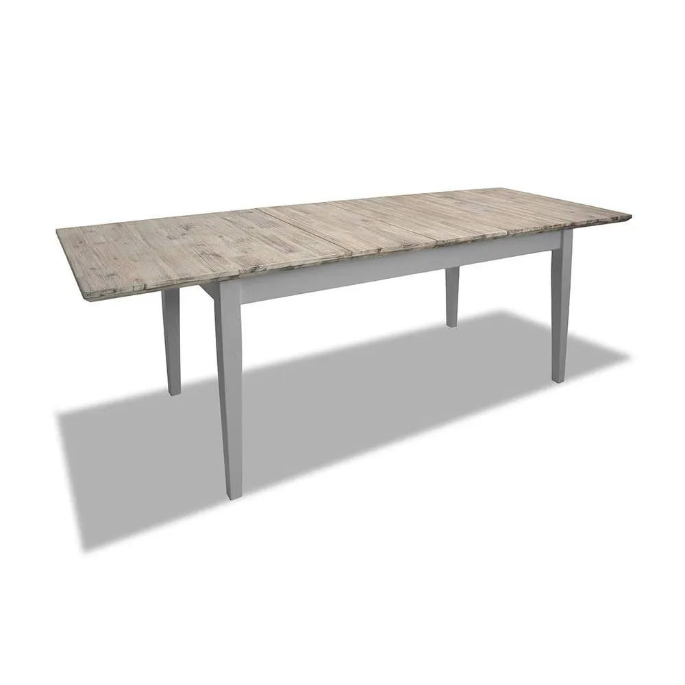 Statement Furniture Florence Rectangle Extendable Kitchen Dining Table in Light Grey 3