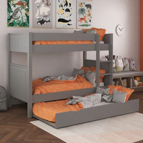 Classic Bunk Bed With Open Trundle