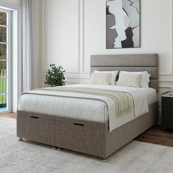 Woven Fabric End of Bed Ottoman Base 1