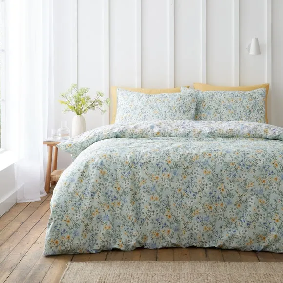 Bianca Ditsy Floral 100% Cotton Duvet Cover & Pillowcase Set
