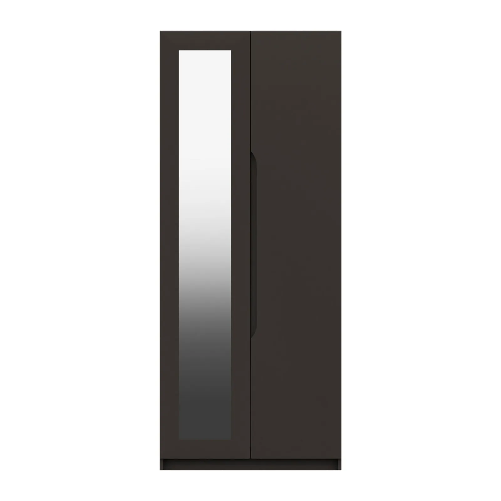 Legato 2 Door Mirrored Wardrobe Grey