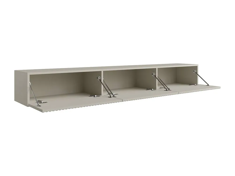 Vente-unique Wall - Mounted TV Unit With 3 Doors - Beige - DANTAY 6
