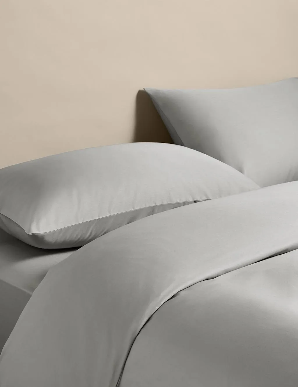 M&S Egyptian Cotton 400 Thread Count Silky Bedding Set Dove