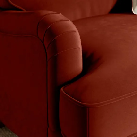 Beatrice II Velvet Snuggle Chair 3