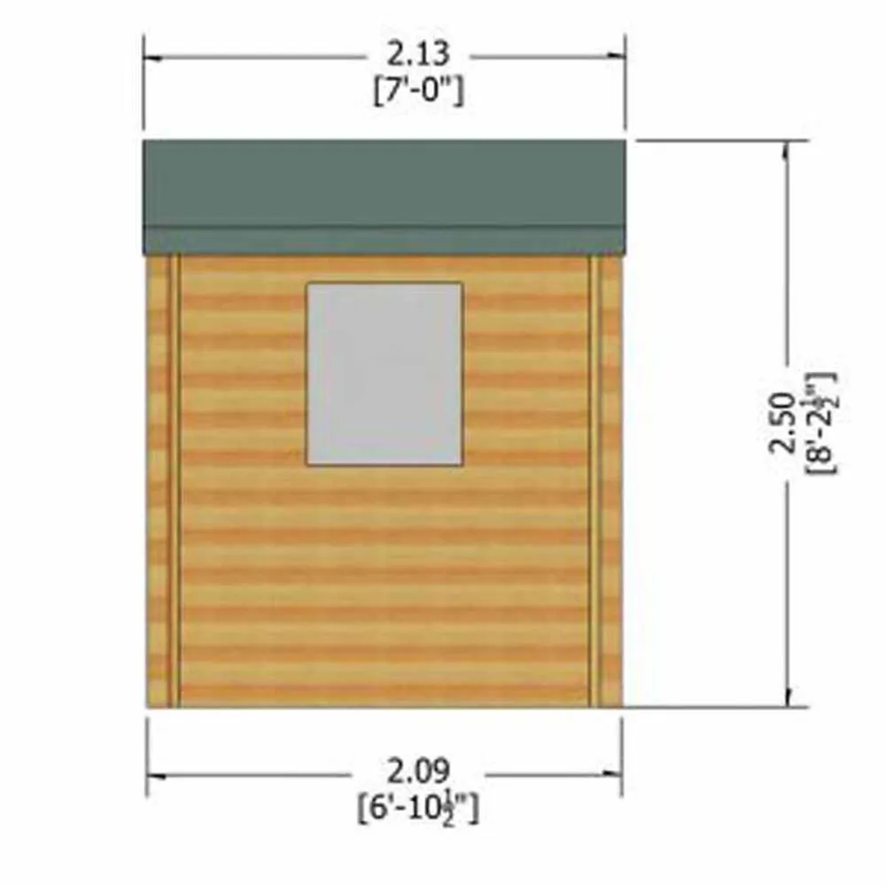 Shires Bradley 19 mm Log Cabin 10 x 10 Feet in Blue 2