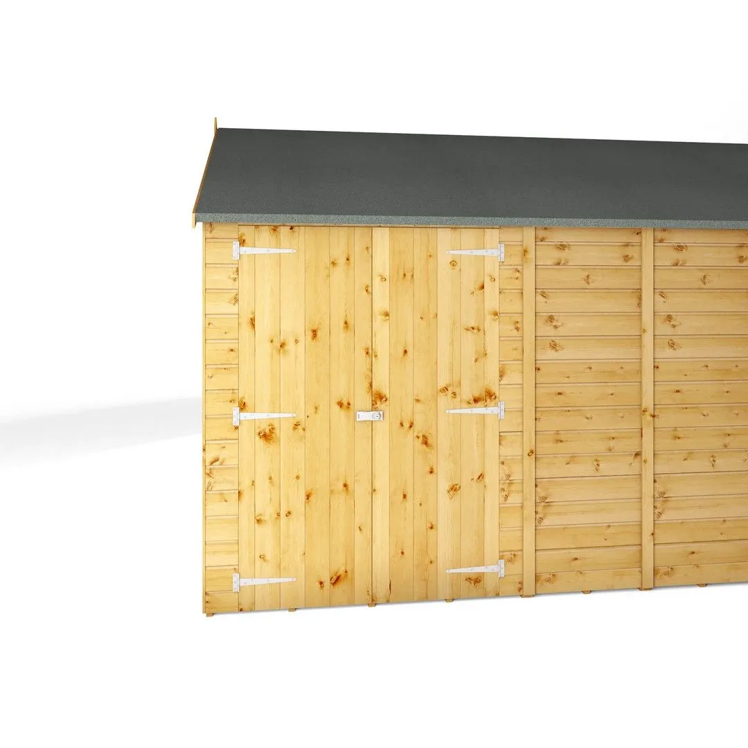 Mercia Premium Shiplap Reverse Apex Workshop - L322.7 x W546.6 x H252.4 cm in Brown 6