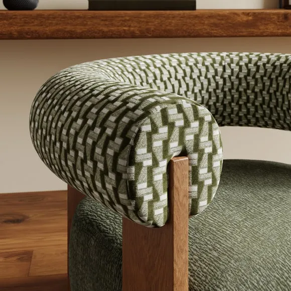 Fallon Cut Velvet Accent Chair 3