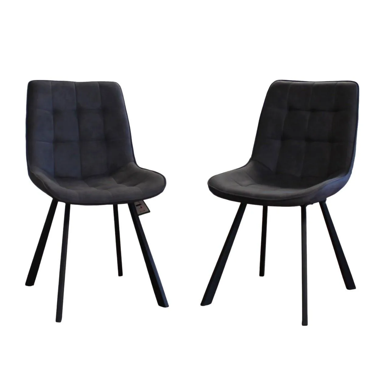 IH Design Anaisha Contemporary Design Dining Chairs in Grey Colour Set of 2 5