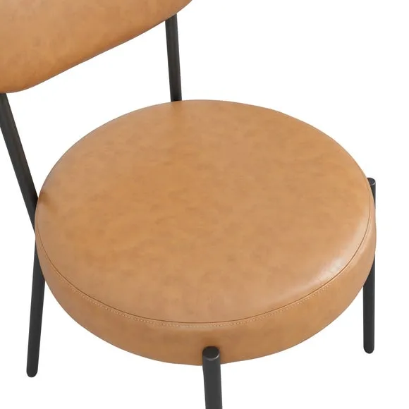 Smith Faux Leather Set of 2 Dining Chairs 6