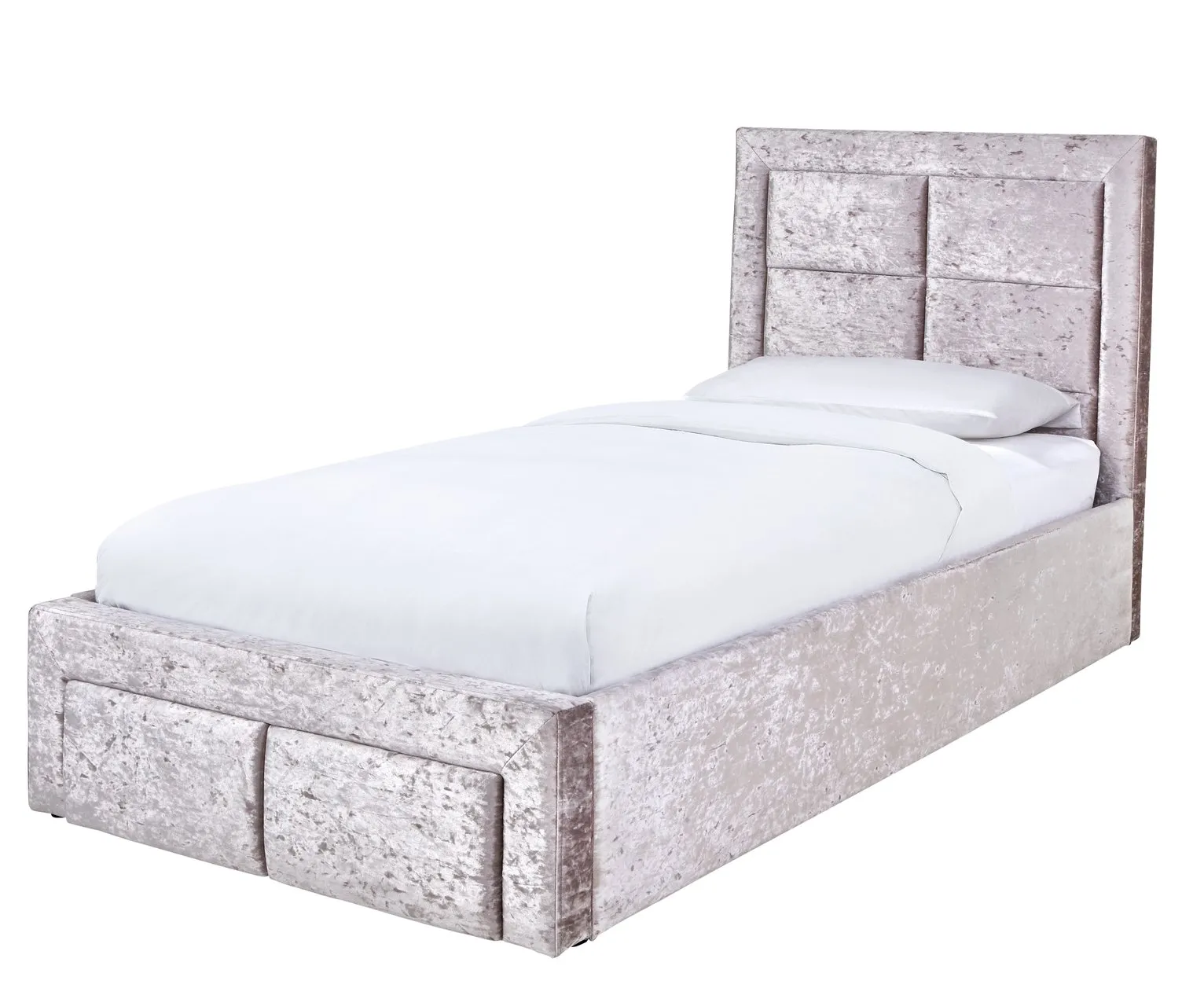 Argos Home Kourtney End Opening Ottoman Single Bed - Silver