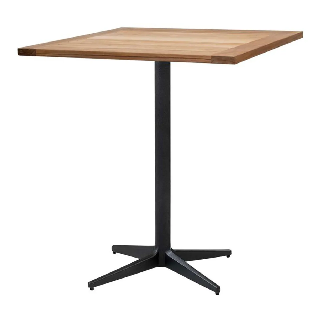 Cane-line Drop Café Table, Lava Grey, Teak