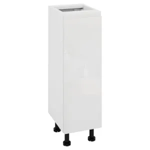 Wickes Lakemoor Gloss White Standard Depth Base Unit - 250mm