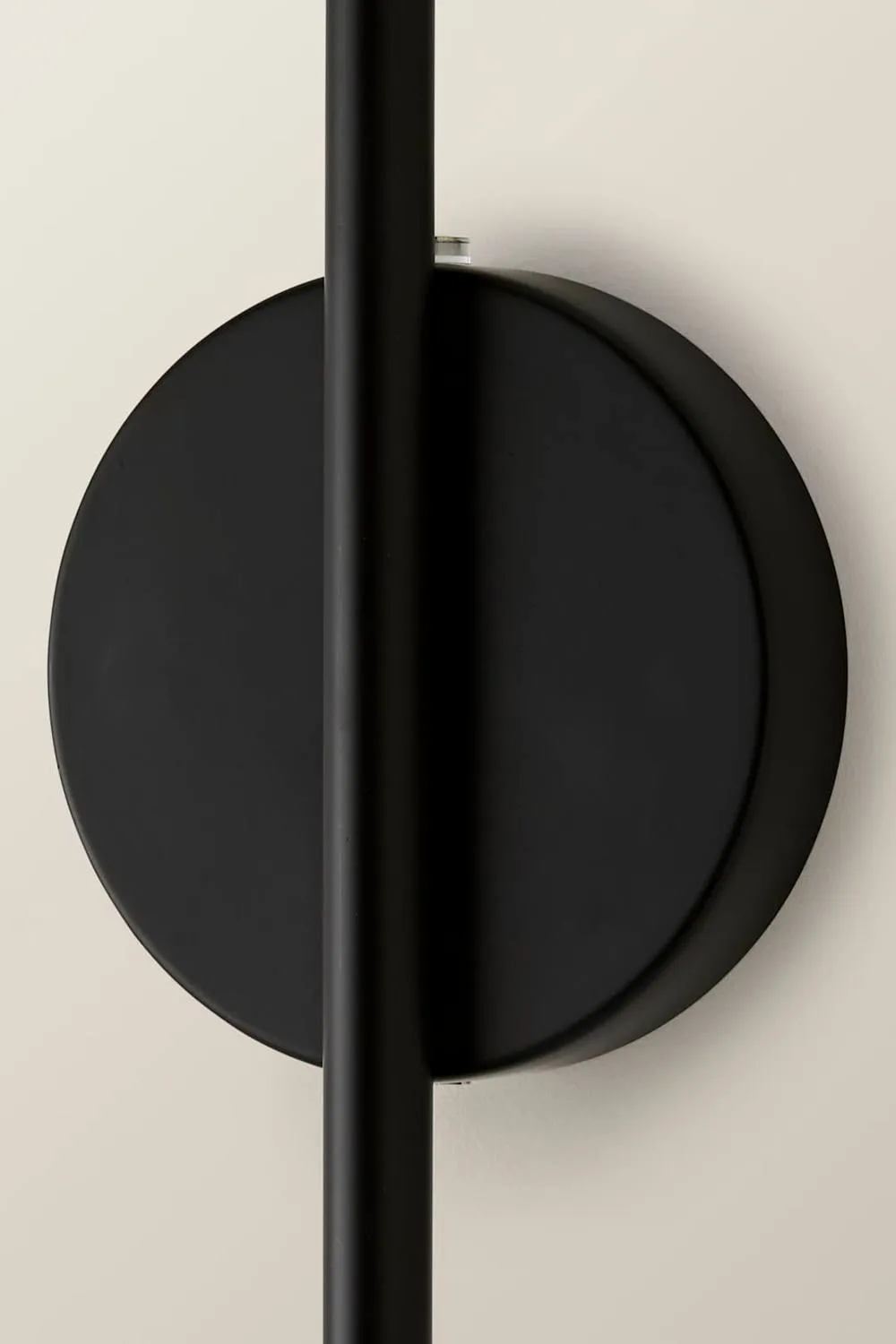 ValueLights Lymm Pair Pillar Rechargeable Slimline Stem LED Wall Light in Black 5