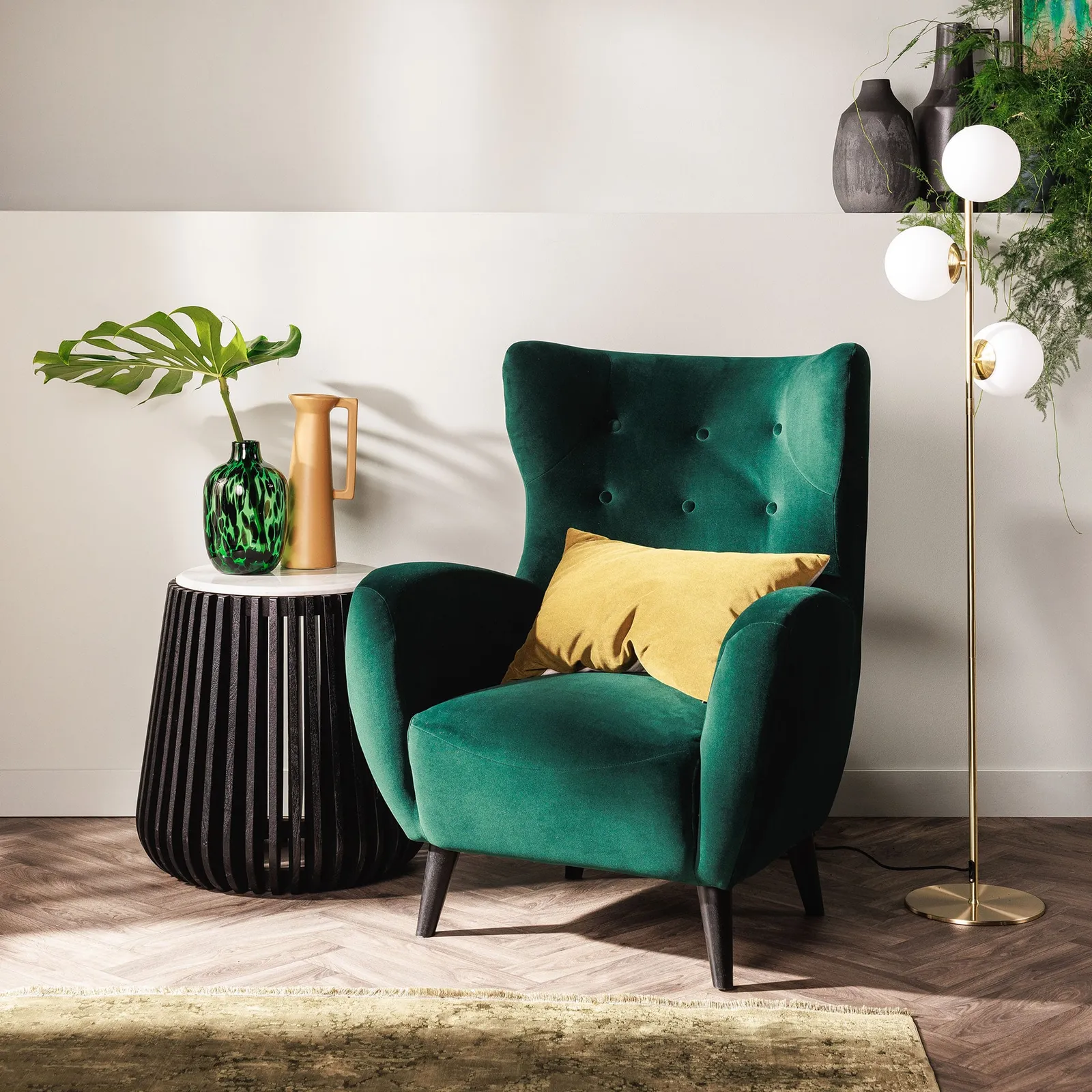 Nero Side Table, White Marble | Barker & Stonehouse 2