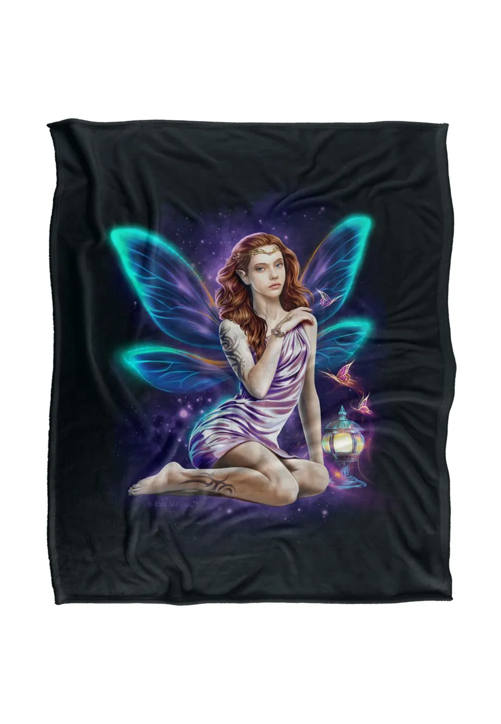 JQ Licensing En Fairy Queen Silky Touch Super Soft Throw Blanket 152 X 127 cm in White