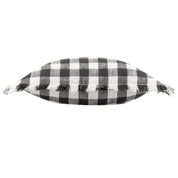 Yard Barton Check Cotton Square Cushion 4