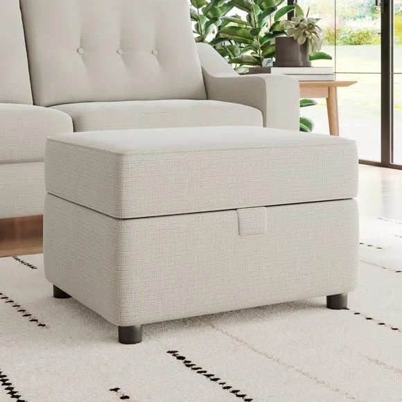 Baxter II Chenille Soft Texture Footstool