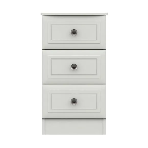 Portia 3 Drawer Bedside Table