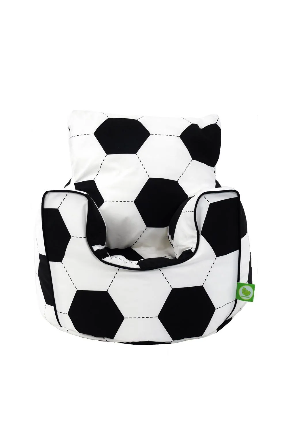 Bean Lazy Cotton Football Bean Bag Arm Chair with Beans Child / Teen size in White