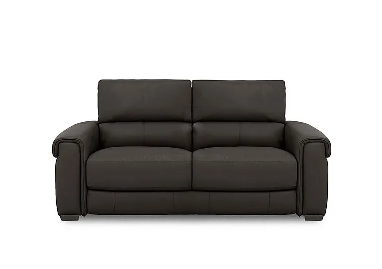 Nixon Leather 3 Seater Sofa - Dark Chocolate