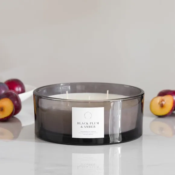 Simplicity Collection Black Plum Multi Wick Candle 2