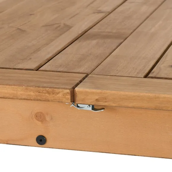 Corona 6-8 Seater Rectangular Extendable Dining Table, Pine 5