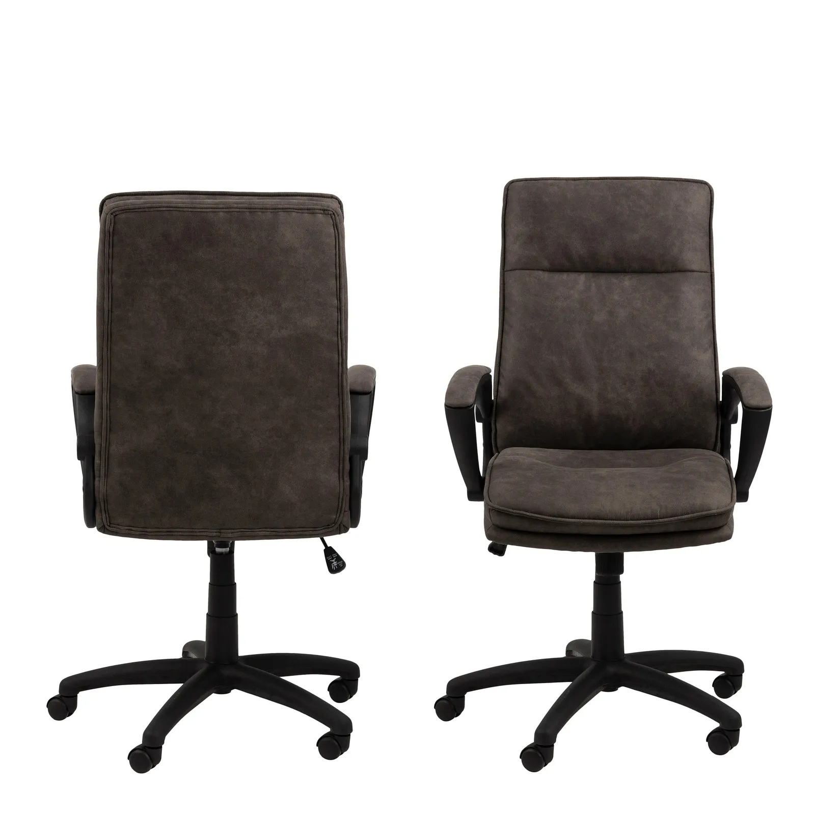 Furniture To Go Brad Swivel Desk chair with Armrest in Black 2