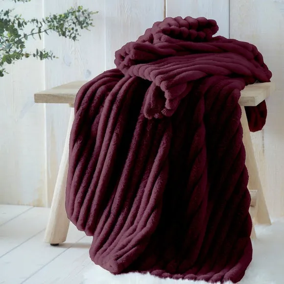 Appletree Morritz Faux Fur Throw Blanket 130cm x 180cm 1