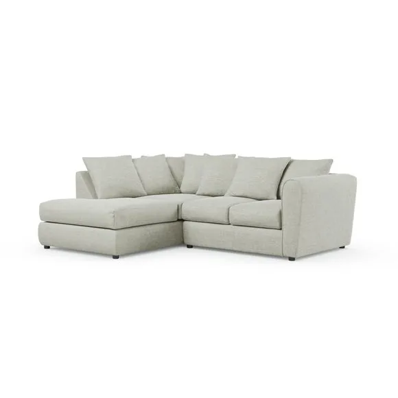 Blake Curved Arm Chunky Chenille Corner Chaise Sofa 6