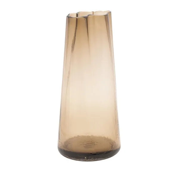 Hestia Scalloped Edge Glass Vase 2