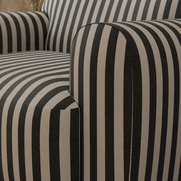 Marlo Woven Mid Stripe Snuggle Chair 4
