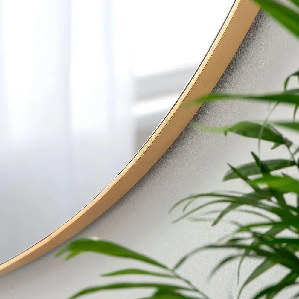 Yearn Mirrors Large Pebble Mirror Gold 111x81cm 3