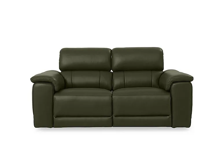 Genius Leather 3 Seater Power Recliner Sofa with Power Headrests - Oslo Pine