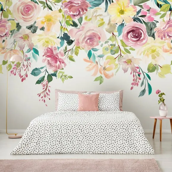 Watercolour Florals Wall Mural 1