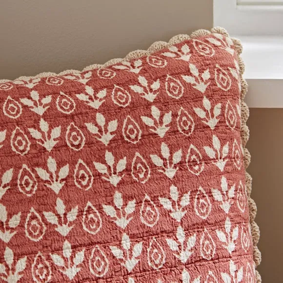 Matalasse Printed Cotton Square Cushion Cover 2