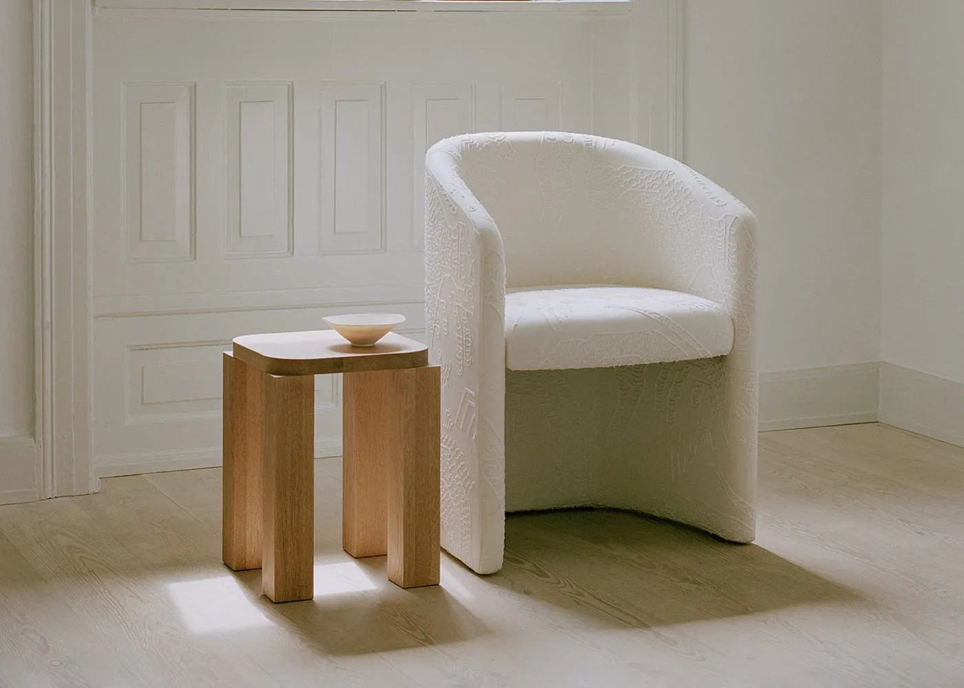 New Works Atlas Stool Natural Oak 3