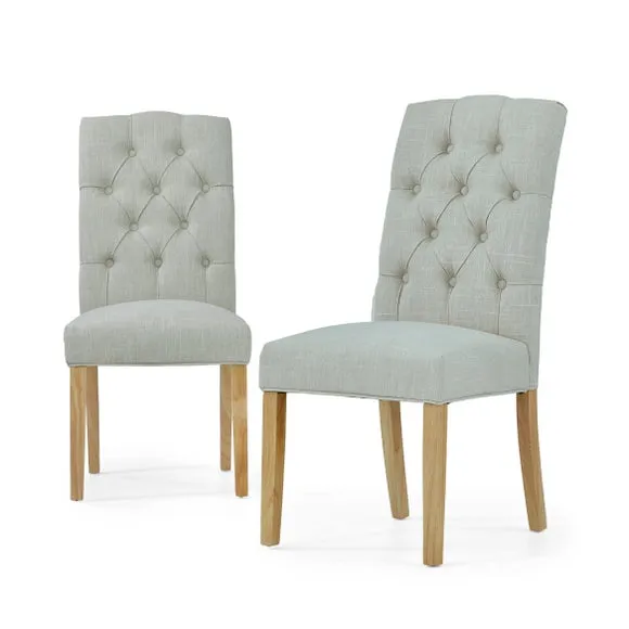 Normandy Set of 2 Chelsea Dining Chairs, Fabric 4