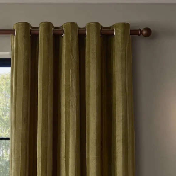 Paoletti Regency Stripe Eyelet Curtains 1