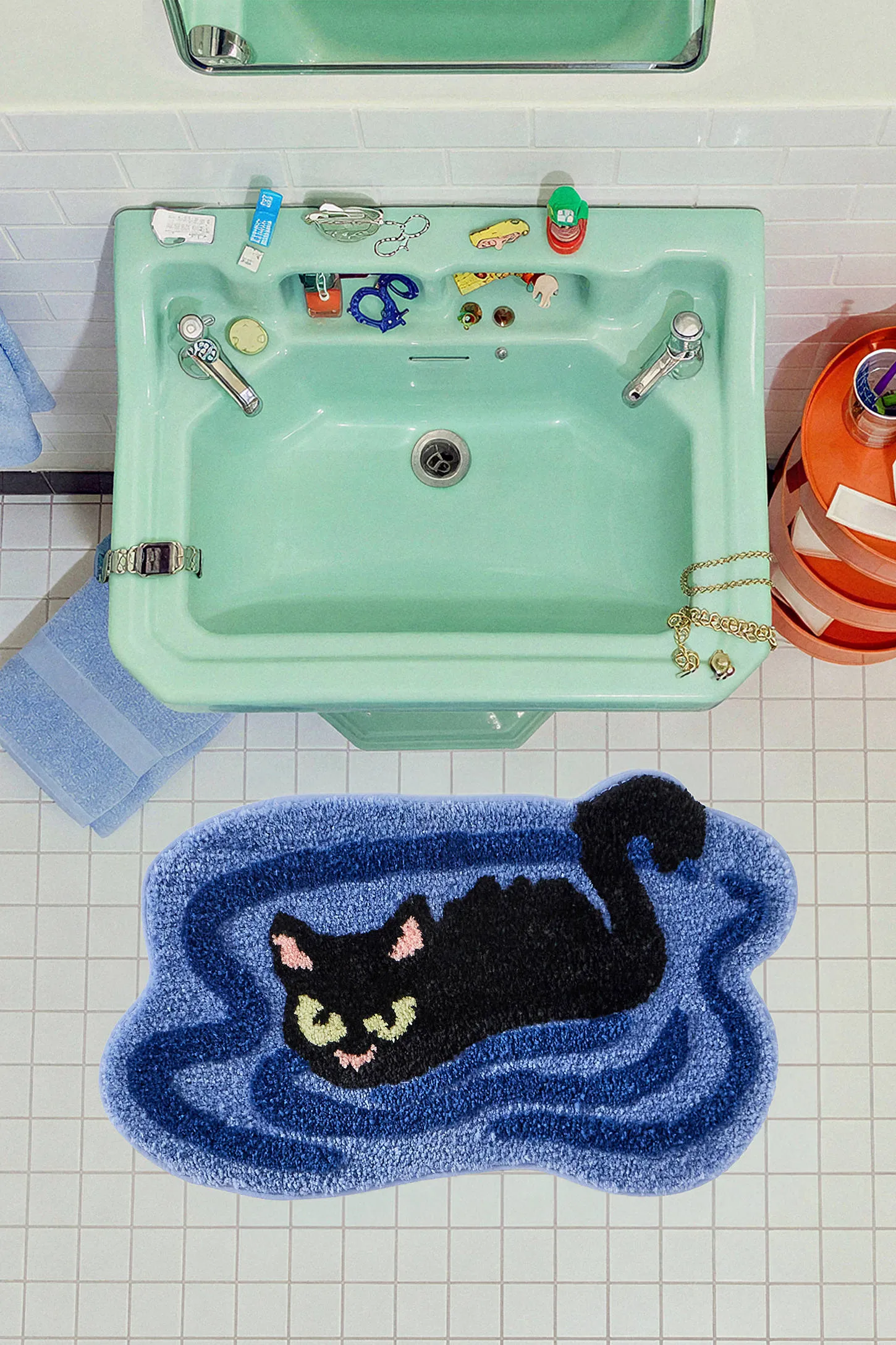Grumpy Gato Bath Mat