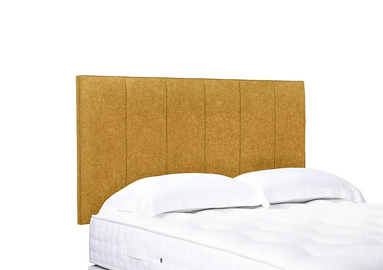 Artisan Collection Heyman High Strutted Headboard - Single - Tweed Mustard
