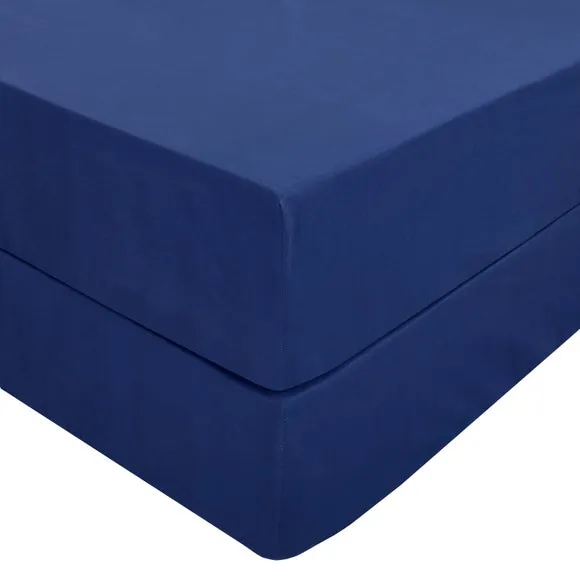 Set of 2 Pure Cotton Fitted Bed Sheets 2