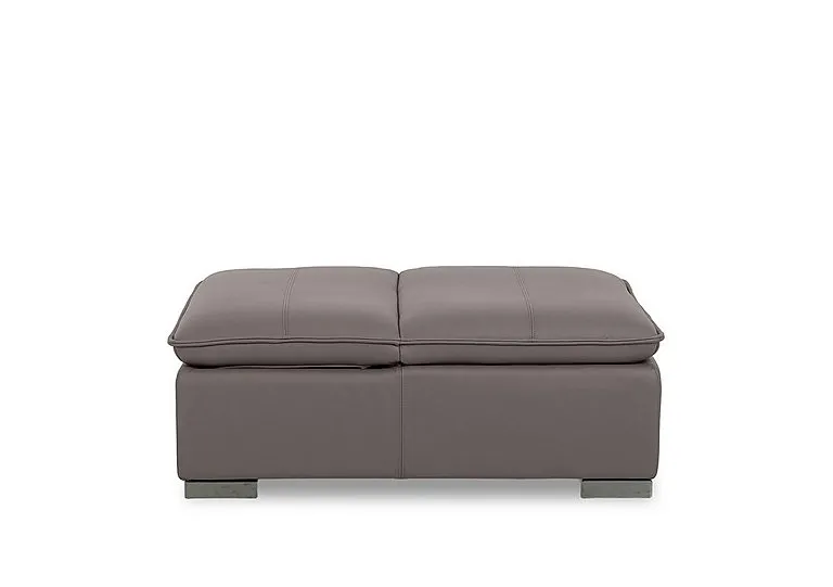 Edison Leather Storage Chair Stool - Elephant