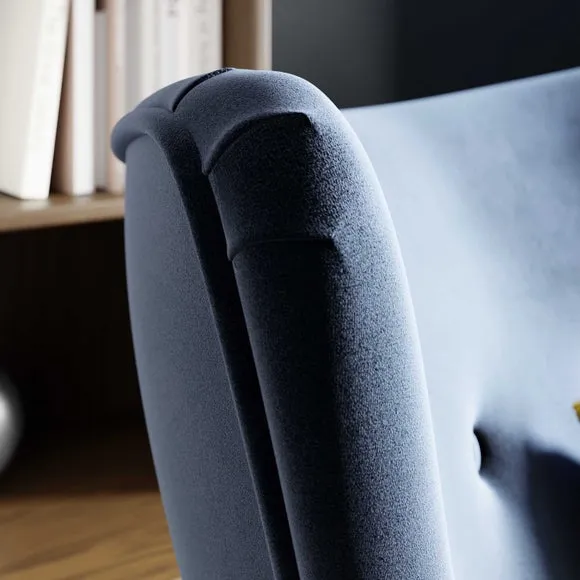 Sven Modern Velvet Wing Chair 2