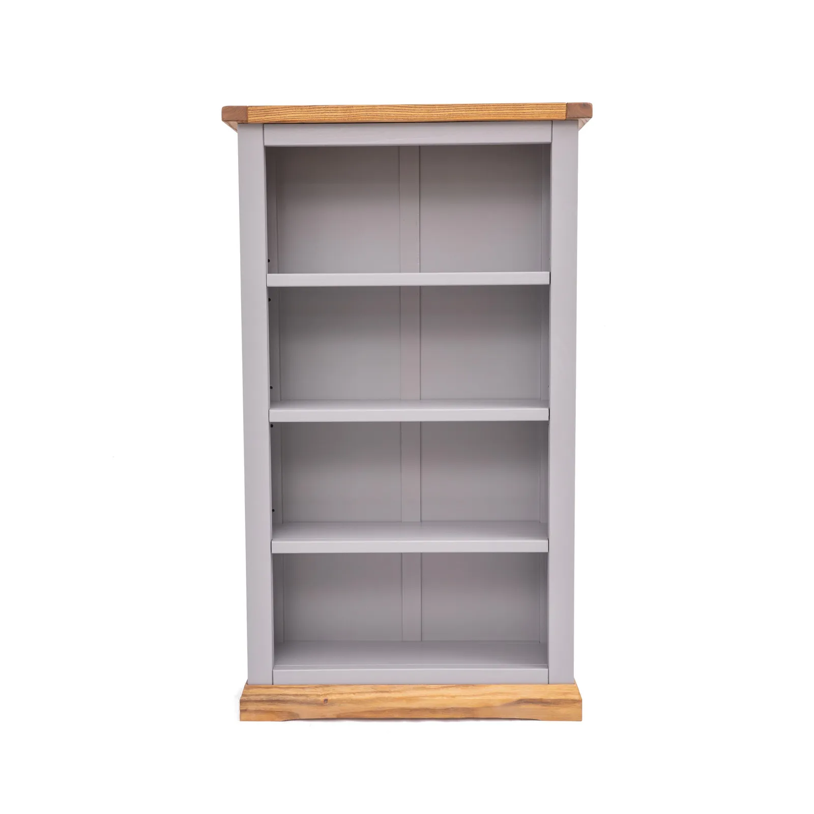 Cabinet Bits Bookcase with plinth 120x70x25cm in Grey 1