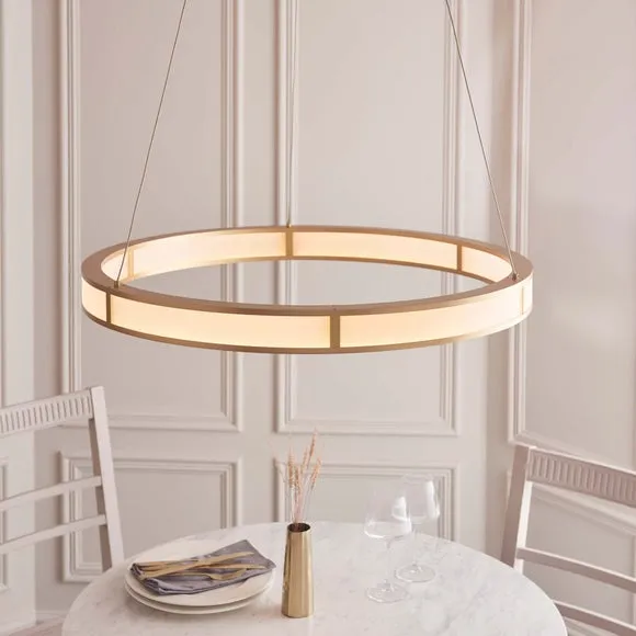 Vogue Flores Ribbed Adjustable LED Pendant Light 2