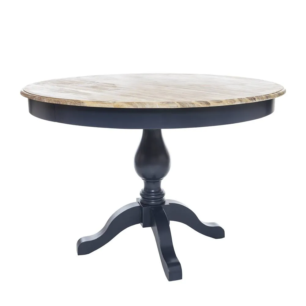 Statement Furniture Florence Large Pedestal Round Dining Table 120cm in Navy 2