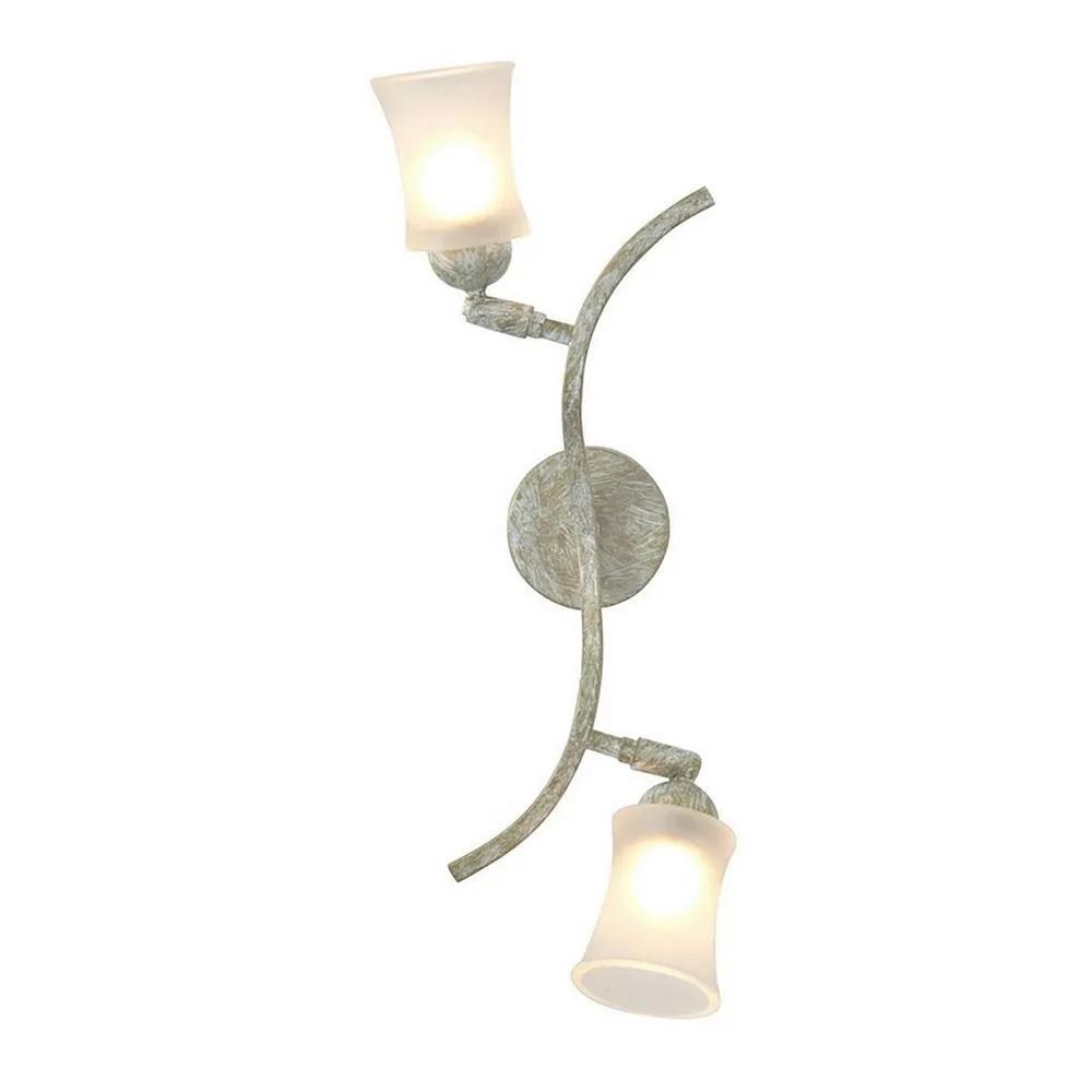 Netlighting Toscano Wall Lamp 2 Light G9 WhiteFrench Gold