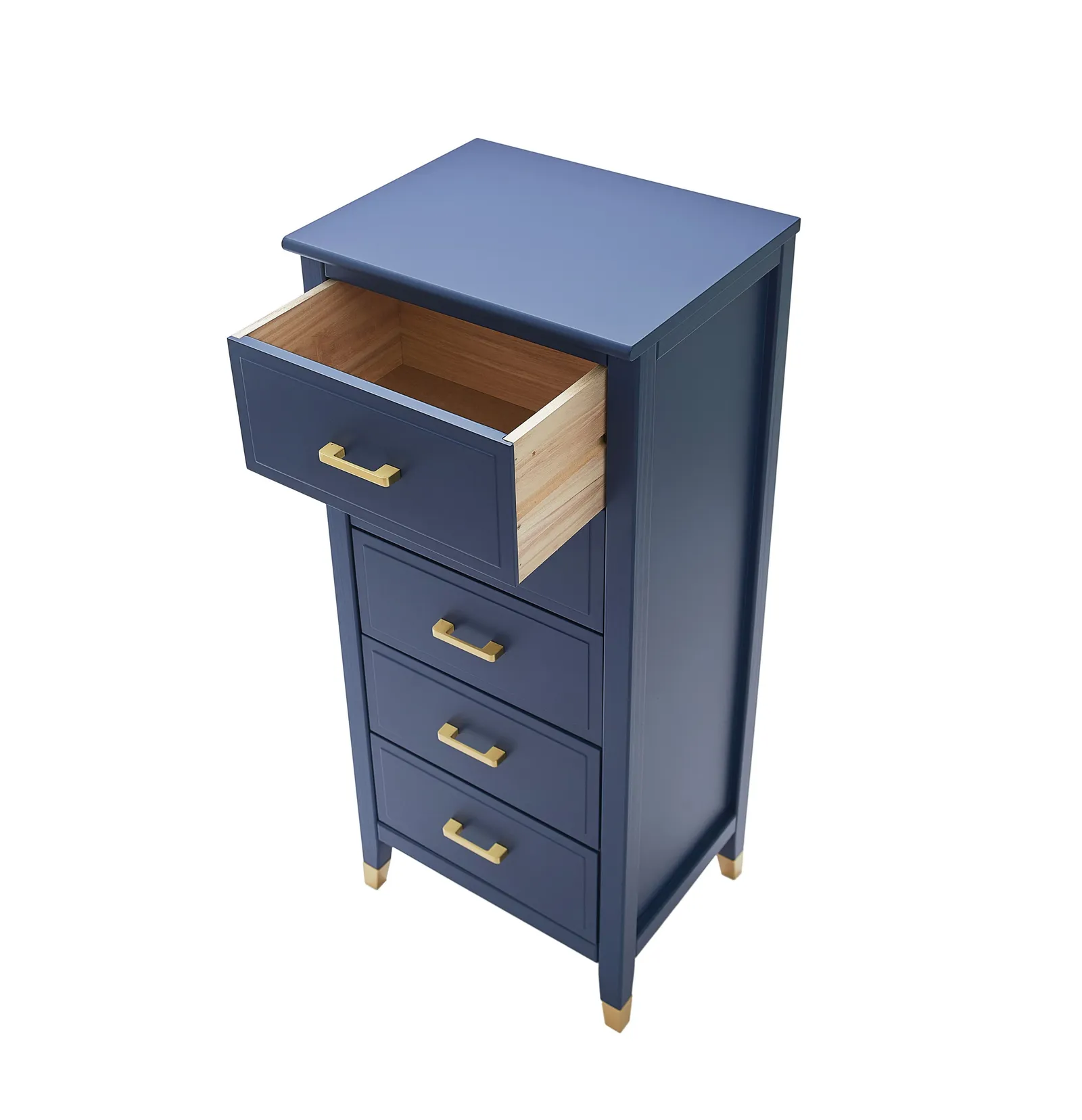 Cabinet Bits Palazzi 5 Drawer Narrow Chest of Drawers in Navy 3